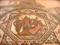 Mosaïque de Dionysos et Ariane