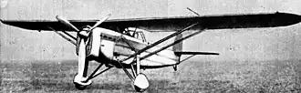 Vue de l'avion.