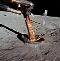 Pied du module lunaire.