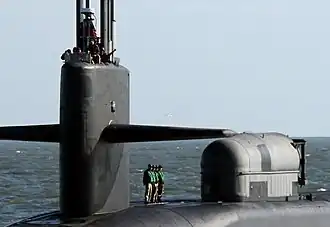 Valise sèche sur l'USS&nbsp;Georgia.