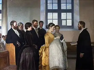 Un baptême (entre 1883 et 1888), Ribe Kunstmuseum&nbsp;(en), Ribe