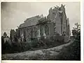 L'église de Richebourg détruite.