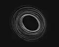 En faisant des cercles pour dessiner le light painting.