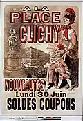 Affiche signée Jules Chéret, 1878.
