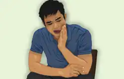 Description de l'image A man suffering from Toothache.png.