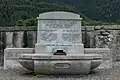 Le monument Forneret à son emplacement depuis l'été 2019.