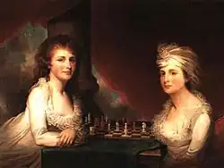 Gilbert Stuart, Portrait de Miss Hetty et Miss Maria Morris&nbsp;(ru), 1795.