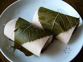 Sakuramochi (à la façon de Tokyo).