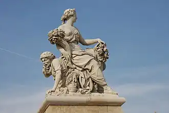 L'Abondance, par Coysevox au château de Versailles, 1682.