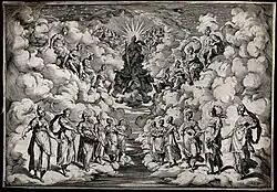 l’Harmonie des sphères, Gravure de Agostino Carracci d’après Boscoli