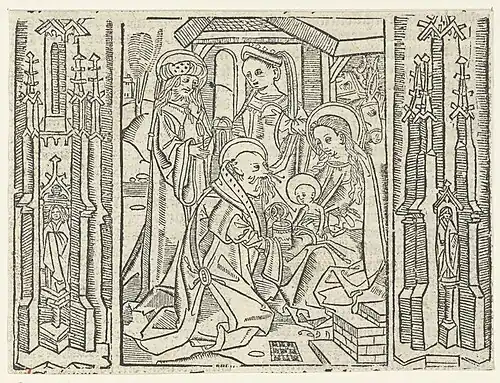 Adoration des Mages, papier, vers 1500-1503, collection Anvers.