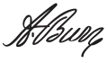 Signature de Aaron Burr Jr.