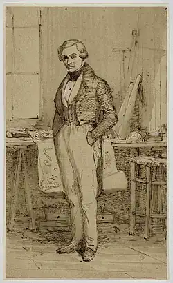 Ignace-François Bonhommé, Portrait de l'ingénieur Eugène Flachat, 1837