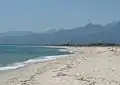 La plage de Quarcione.