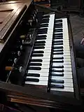 Les claviers de l'orgue.