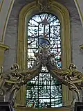Vue générale derrière le baldaquin.