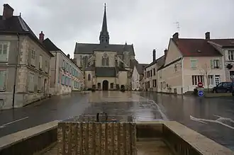 L'abbaye et sa perspective.