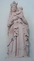 Vierge à l'Enfant, narthex de l'abbaye Sainte-Marie de la Pierre-qui-Vire