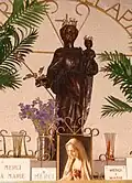 Statue de Notre-Dame de la Paix se trouvant dans la chapelle.