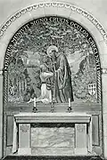 Autel de Saint Maur et peintures murales - détruites en 1941