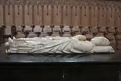 Gisant du pape Clément VI dans l'abbatiale de la Chaise-Dieu