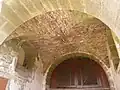 Bâtiments sud de la basse-cour (détail des voûtes intérieures).