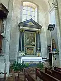 Chapelle de St Hydulphe dans la nef.