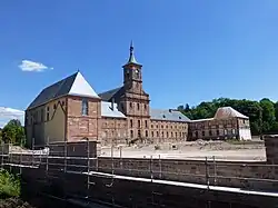 Les jardins à la française en construction (2014).