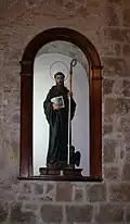 Statue de saint Benoît de Nursie