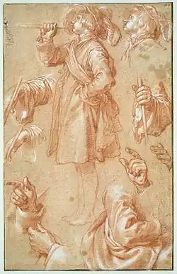 Études d'Abraham Bloemaert, ca. 1626.