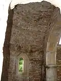 Vue intérieure de l'abside de la chapelle Saint-Criat de Verchizeuil.