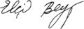 Signature de Aboulfaz EltchibeïƏbülfəz Elçibəy
