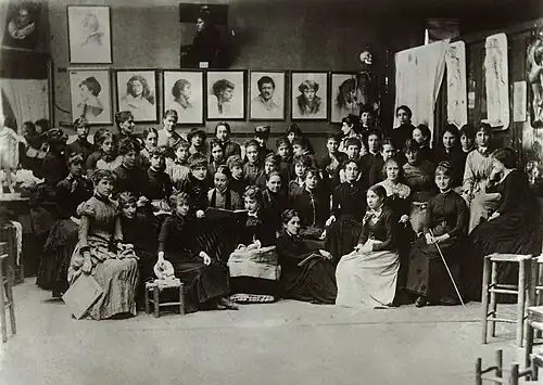L'académie en 1885.