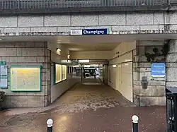 L'accès no&nbsp;2 « Rue La Fayette ».