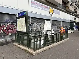 L'accès no&nbsp;1, « Avenue de Flandre ».