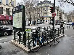 L'accès no&nbsp;1 « Boulevard de Sébastopol ».