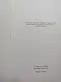 Achevé d'imprimer d'un livre français en 2016.