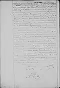 Acte de naissance de sa jumelle (1870).