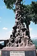 Le Pillar of Shame du Mexique en 2008, commémorant le massacre d'Acteal.