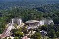 Vue aérienne de l'attraction.