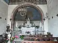 L'intérieur de la chapelle Notre-Dame-du-Rosaire.