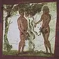 Adam et Eve. catacombes romaines, IVe siècle