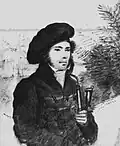 Adelbert von Chamisso pendant son tour du monde, dessin de Louis Choris.