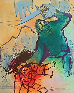 Eau-forte d'Adi Holzer, 1997