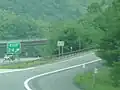 La sortie 24 de l'Interstate 87 dans sa section de l'Adirondack Northway, près de Bolton Landing.