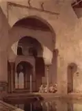 Intérieur des palais nasrides, peinture orientaliste de Adolf Seel, 1886.
