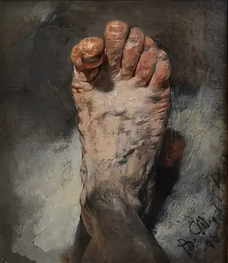 Adolph MenzelPied droit de l'artiste1876