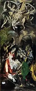 Adoration des bergers du Greco, musée national d'art, Bucarest