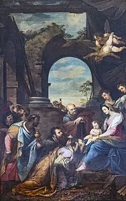 Copie de L'Adoration de rois mages de Federico Zuccari, 1833, église San Francesco della Vigna