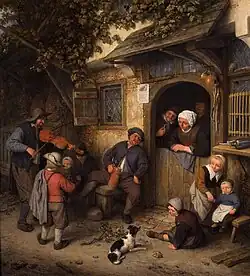 Adriaen van Ostade, Le Violoniste (1673).